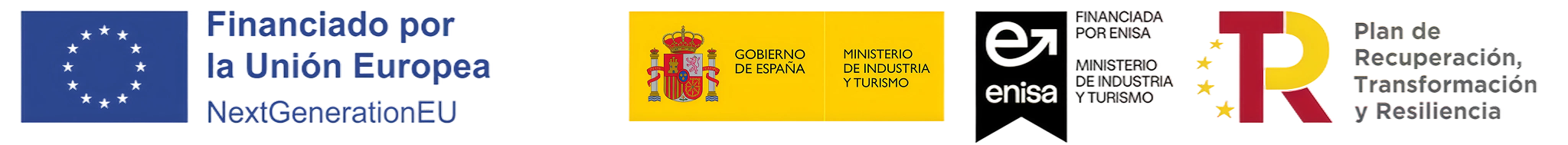 Financiación de la Unión Europea NextGenerationEU, Gobierno de España, ENISA y Plan de Recuperación, Transformación y Resiliencia